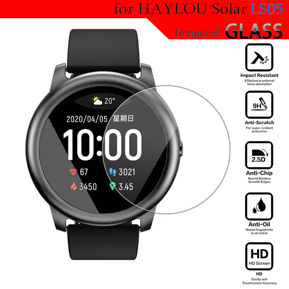 Smartwatch Icon - Gehärtetes Glas für HayLou Solar LS05