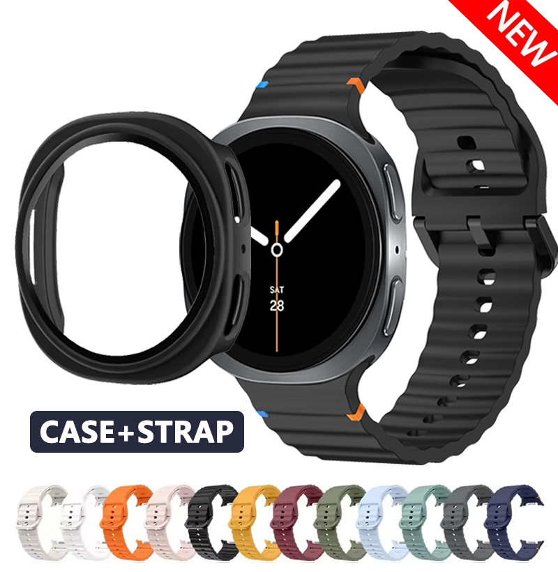 Smartwatch Watch Accessories For Women - Hohlgehäuse + offizielles Silikonband für Samsung