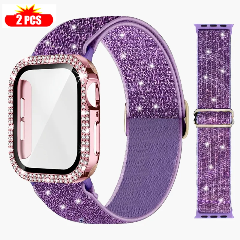 Smartwatch Watch Accessories For Women - Band + Hülle für Apple Watch