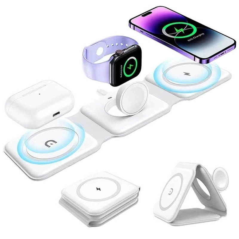 Wireless Charger Watch - 3-in-1 magnetisches faltbares kabelloses Ladegerät, 15