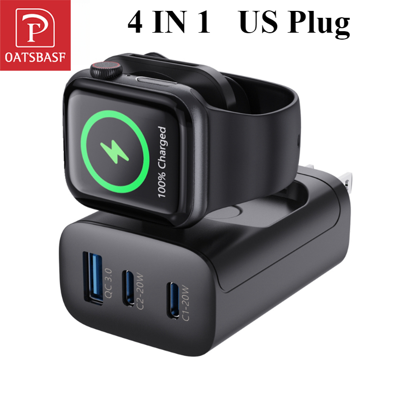 Wireless Charger Watch - Oatsbasf 4-in-1 QC3.0 Schneller magnetischer kabelloser