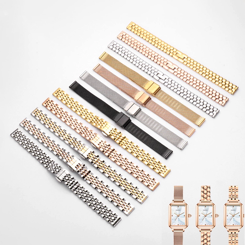 Ceramic Link Bracelet - Uhrenarmband Damen Metall Stahlgürtel Geeignet für