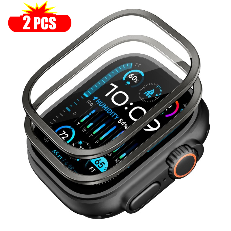 Smartwatch Watch Accessories For Women - 2 Stück gehärtetes Glas für Apple