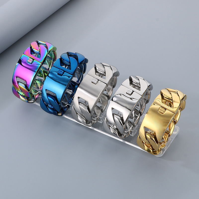 20/26/31MM 316L Edelstahl Curb – Ceramic Link Bracelet Bewertung und Preis