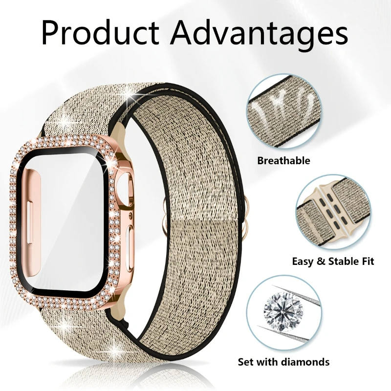 Band + Hülle für Apple Watch 4 – Smartwatch Watch Accessories For Women Bewertung und Preis