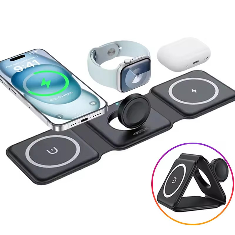 3-in-1 magnetisches faltbares  – Wireless Charger Watch Bewertung und Preis