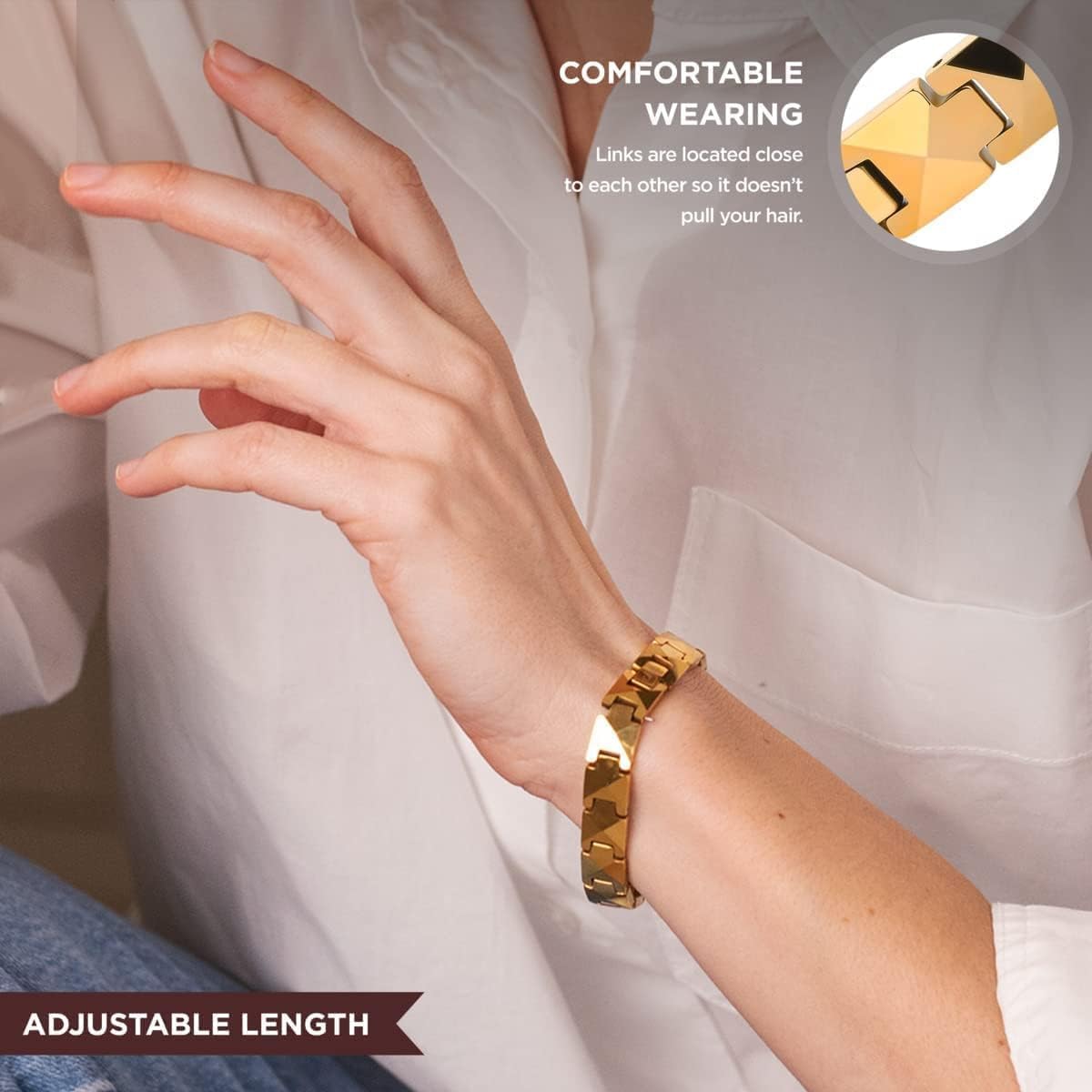 ARADOO Premium-Keramikarmband  – Ceramic Link Bracelet Bewertung und Preis