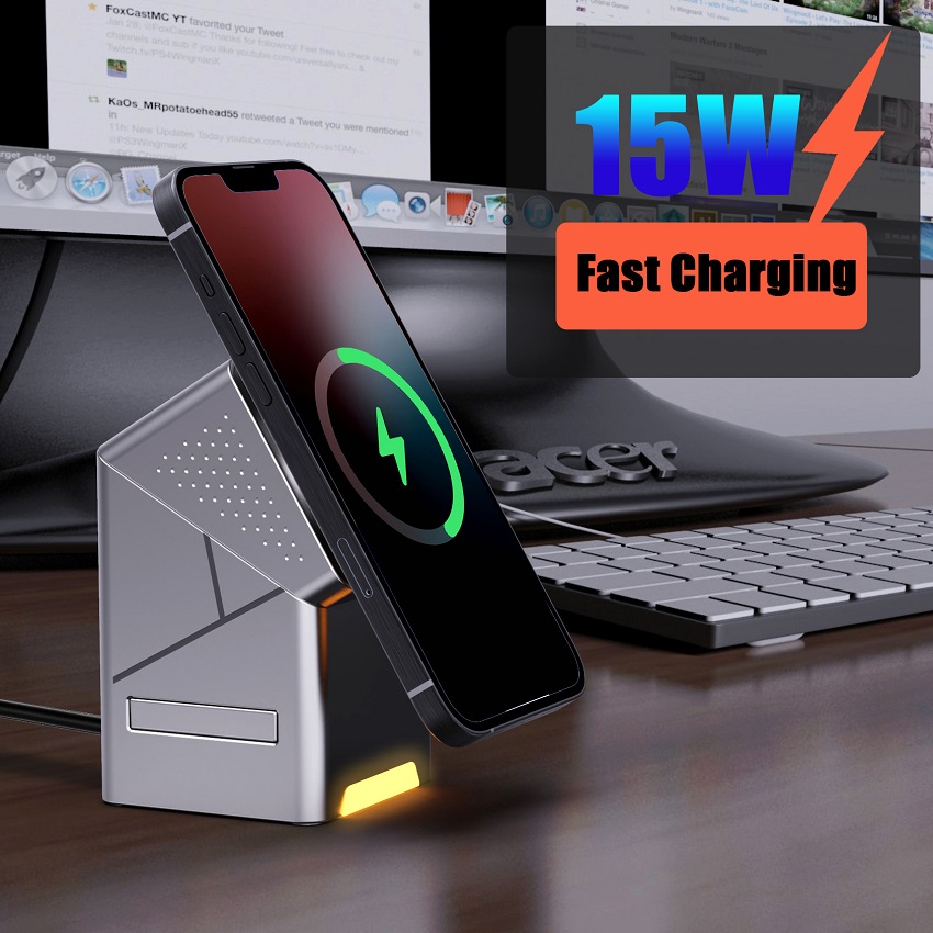3-in-1 Magnetisches Kabelloses – Wireless Charger Watch Bewertung und Preis